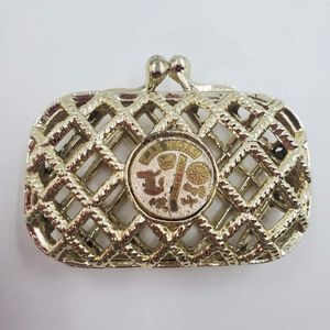 Las Vegas Golden Strip Souvenir Metal Purse Trinket Box 3.5"